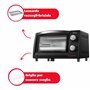 ARDES - AR6211B Four électrique d'une capacité de 10 litres avec éclairage interne Thermostat et minuterie réglables avec double