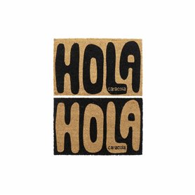 Paillasson DKD Home Decor Hola Caracola PVC Fibre (2 pcs) (60 x 40 x 1.5 cm)