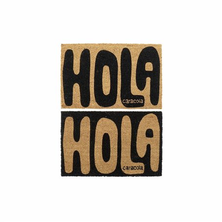 Paillasson DKD Home Decor Hola Caracola PVC Fibre (2 pcs) (60 x 40 x 1.5 cm)