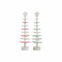 Sapin de Noël DKD Home Decor Bois MDF (2 pcs) (11 x 11 x 41 cm)