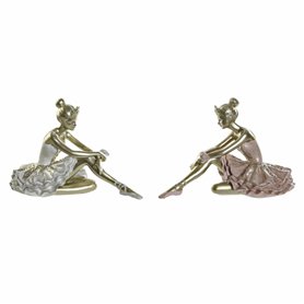 Figurine Décorative DKD Home Decor Danseuse de Rumba Résine (2 pcs) (13.5 x 7.5 x 9 cm)