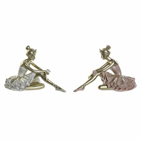 Figurine Décorative DKD Home Decor Danseuse de Rumba Résine (2 pcs) (13.5 x 7.5 x 9 cm)