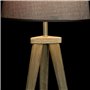 Lampe de bureau DKD Home Decor Volet Gris Marron Lin 250 V 60 W Pin (30 x 30 x 57.5 cm) (2 pcs)