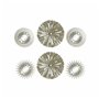 Ensemble de miroirs DKD Home Decor Mural polypropylène Doré Miroir (2 pcs) (35 x 3.5 x 35 cm)