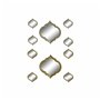 Ensemble de miroirs DKD Home Decor Miroir Doré Bronze polypropylène (50 x 3 x 55 cm) (2 pcs)