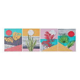 Cadre DKD Home Decor Tropical Toile Tropical (30 x 1
