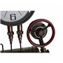 Horloge Murale DKD Home Decor Noir Rouge Fer Doré (2 pcs) (46 x 13 x 58 cm)