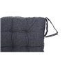 Coussin de chaise DKD Home Decor Beige Bleu Polyester Coton Aluminium Blue marine méditerranéen (3) (38 x 38 x 6 cm) (3 Unités)