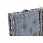 Coussin DKD Home Decor De Sol Bleu Gris Coton Blue marine (3 pcs) (38 x 38 x 8 cm)