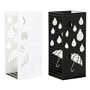 porte-parapluie DKD Home Decor Noir Métal Blanc (19.5 x 20 x 47.5 cm) (2 pcs)