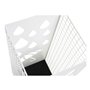 porte-parapluie DKD Home Decor Noir Métal Blanc (19.5 x 20 x 47.5 cm) (2 pcs)