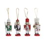 Décorations de Noël DKD Home Decor Bois Casse-Noisette (3 x 3 x 10 cm) (4 Unités)