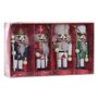 Décorations de Noël DKD Home Decor Bois Casse-Noisette (3 x 3 x 10 cm) (4 Unités)
