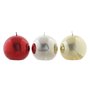 Bougie DKD Home Decor Noël (9 x 9 x 9 cm) (3 Unités)