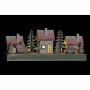 Décorations de Noël DKD Home Decor Bois Maison (2 pcs) (30 x 6 x 12 cm)