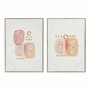 Cadre DKD Home Decor Abstrait (2 Unités) (50 x 3 x 70 cm)