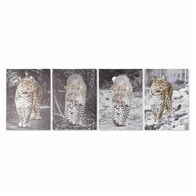 Cadre DKD Home Decor Léopard Colonial (50 x 1