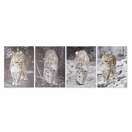 Cadre DKD Home Decor Léopard Colonial (50 x 1