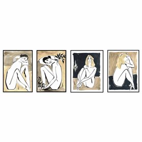 Cadre DKD Home Decor Femme Moderne (50 x 2
