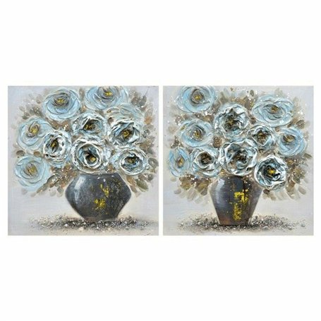 Cadre DKD Home Decor S3018303 Vase (60 x 3 x 60 cm) (2 Unités)