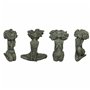 Figurine Décorative DKD Home Decor Femme Gris Ciment (20 x 9 x 25 cm) (4 Unités)