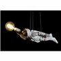 Suspension DKD Home Decor Noir Blanc Résine 220 V 50 W (46 x 14.5 x 20 cm) (2 pcs)