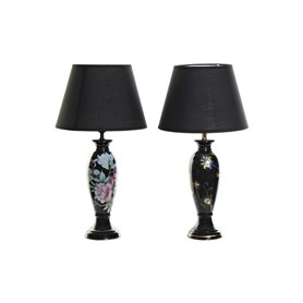 Lampe de bureau DKD Home Decor Noir Doré Oiseau 220 V 50 W Oriental (28 x 28 x 51 cm) (2 Unités)