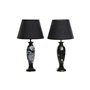 Lampe de bureau DKD Home Decor Noir Doré Oiseau 220 V 50 W Oriental (28 x 28 x 51 cm) (2 Unités)