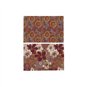 Paillasson DKD Home Decor Caoutchouc Multicouleur 2 Unités Fibres de coco (60 x 40 x 1