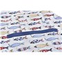 Ensemble de Cuisine DKD Home Decor Marin Polyester Coton (60 x 80 x 0,5 cm) (2 Unités)