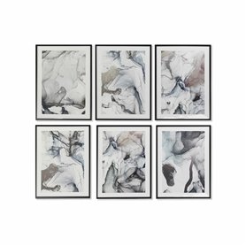 Cadre DKD Home Decor Abstrait Moderne (6 Unités) (50 x 3 x 70 cm)