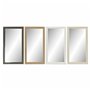 Miroir mural DKD Home Decor Verre Naturel Marron Blanc Gris foncé PS 4 Unités (36 x 2 x 66 cm)