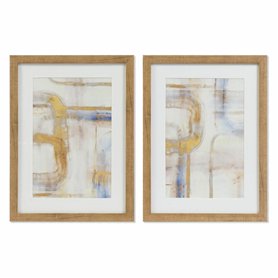 Cadre DKD Home Decor Abstrait (30 x 3 x 40 cm) (2 Unités)
