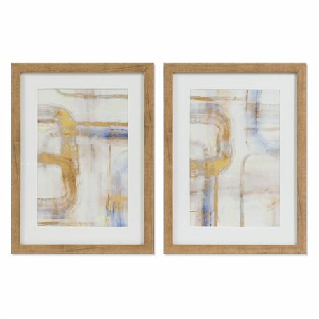 Cadre DKD Home Decor Abstrait (30 x 3 x 40 cm) (2 Unités)