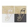 Cadre DKD Home Decor Visage Moderne (50 x 1