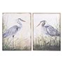 Cadre DKD Home Decor Oiseau Oriental (2 Unités) (50 x 3 x 70 cm)