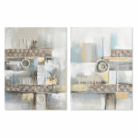 Cadre DKD Home Decor Abstrait Moderne (60 x 3 x 80 cm) (2 Unités)