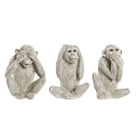 Figurine Décorative DKD Home Decor Beige Blanc Résine (14