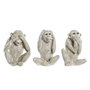Figurine Décorative DKD Home Decor Beige Blanc Résine (14