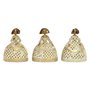 Figurine Décorative DKD Home Decor Miroir Beige Doré Résine Dame Traditionnel (18 x 13 x 23 cm) (3 Unités)