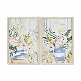 Cadre DKD Home Decor Été méditerranéen (40 x 1