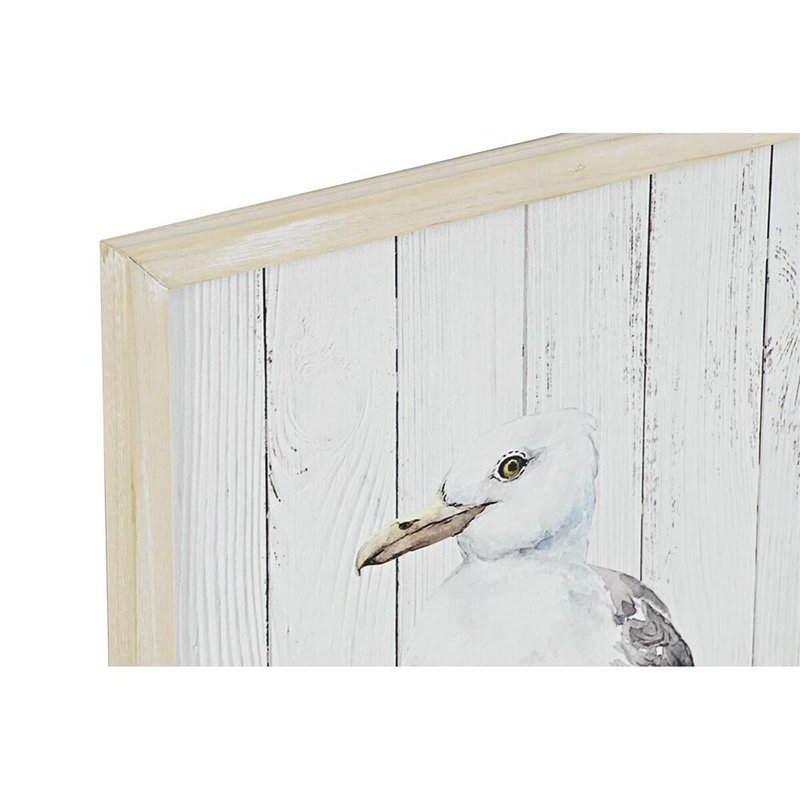 Image secondaire de Cadre DKD Home Decor Oiseau méditerranéen (40 x 1,8 x 60 cm) (2 Unités)