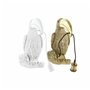 Applique DKD Home Decor Doré Blanc Résine 220 V 50 W (26 x 19,5 x 44 cm) (2 Unités)