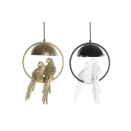 Suspension DKD Home Decor Doré Blanc 220 V 50 W (29