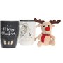 Tasse mug DKD Home Decor Noir Blanc Porcelaine Bone China (360 ml) (2 Unités)