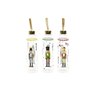 Bouteille DKD Home Decor Casse-Noisette Verre PVC (550 ml) (3 Unités)