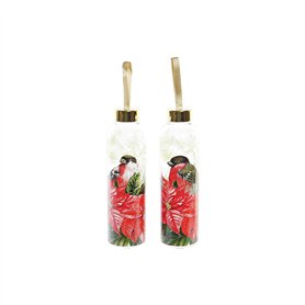 Bouteille DKD Home Decor Oiseau Verre PVC (550 ml) (2 Unités)