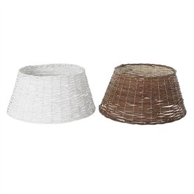 Jupe pour l'arbre de Noël DKD Home Decor osier (59 x 59 x 26 cm) (2 Unités)
