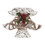 Sapin de Noël DKD Home Decor Doré Blanc Rotin (32 x 10 x 56 cm) (2 Unités)