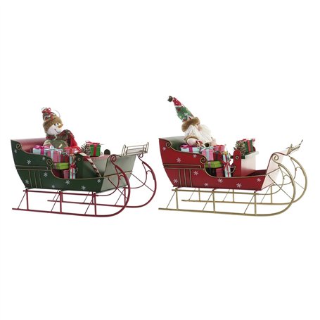 Décorations de Noël DKD Home Decor Métal (38 x 19 x 35 cm) (2 Unités)